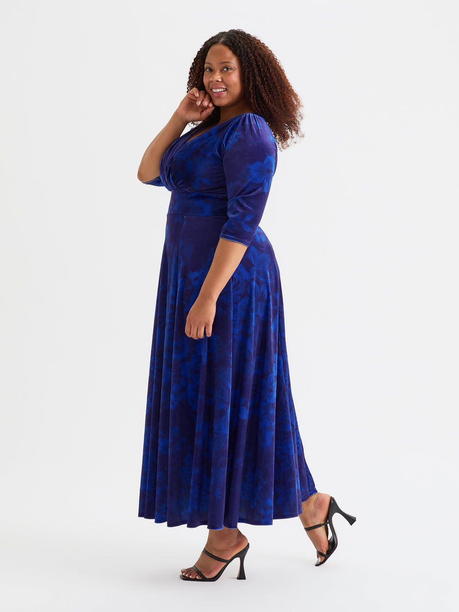 Plus Size Scarlett Jo Velvet Maxi Gown