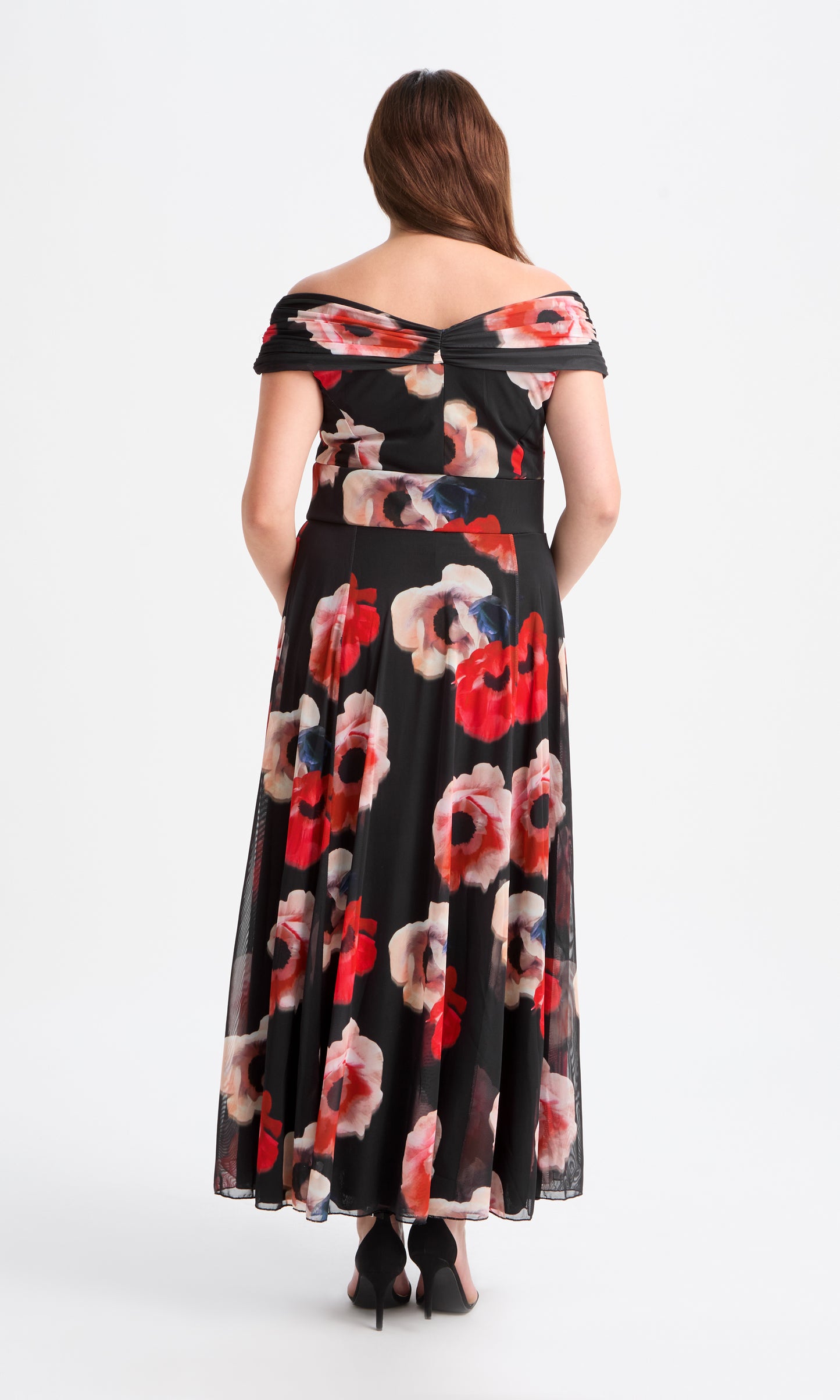 Bardot Black Red Maxi Dress