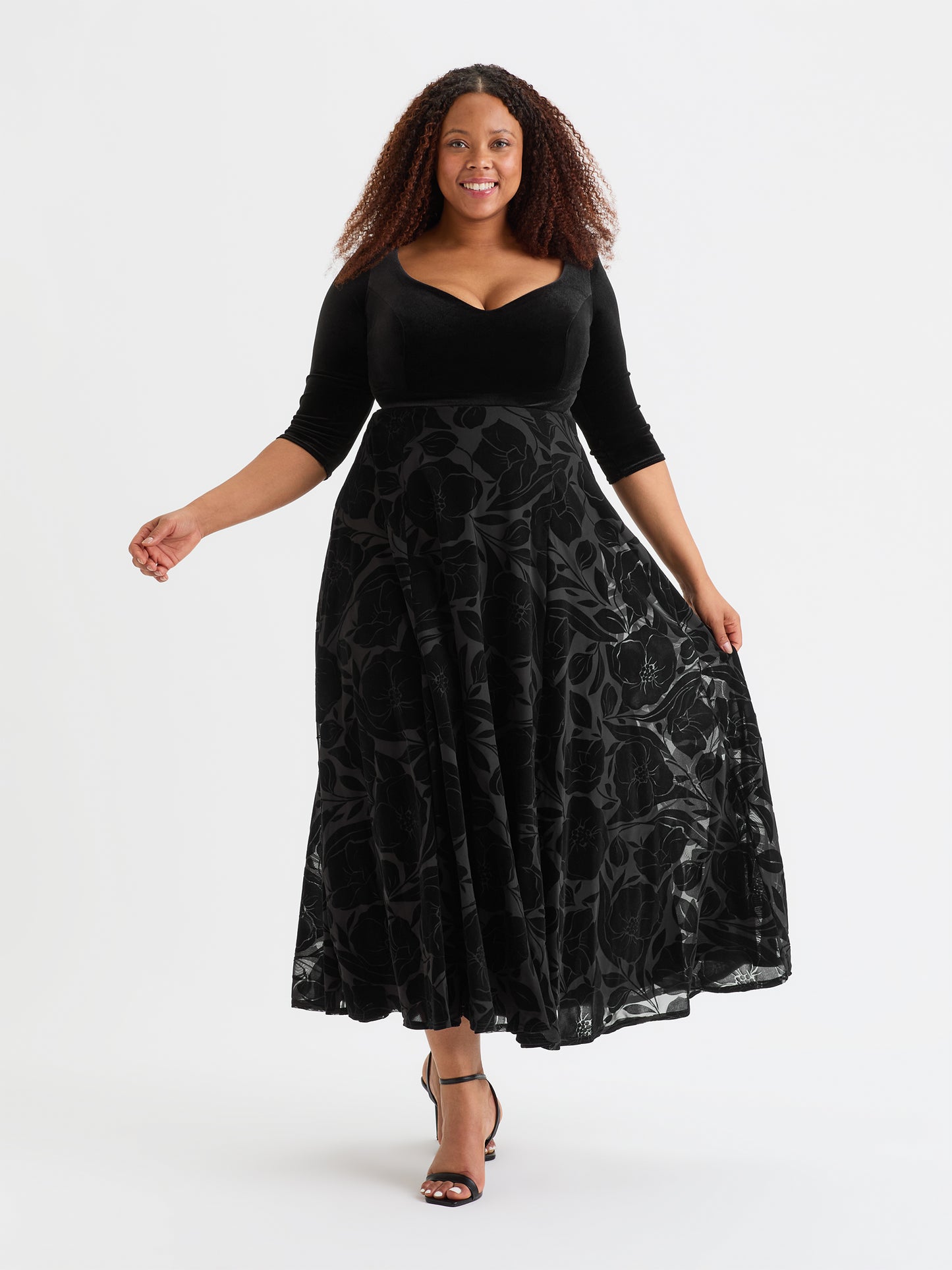 Black Velvet 2-in-1 with Flock Skirt