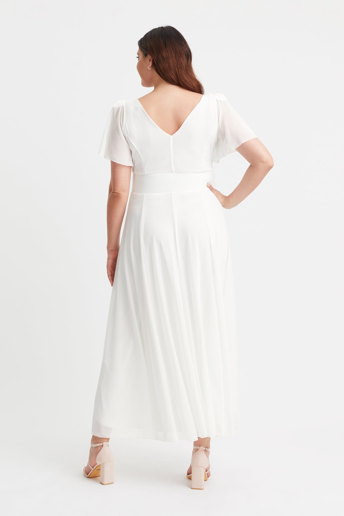 Isabelle Ivory Float Sleeve Maxi Dress