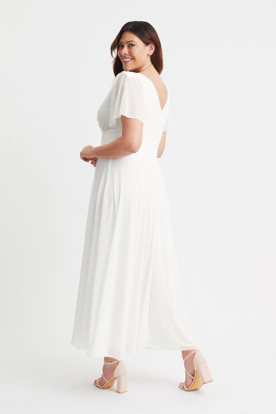 Isabelle Ivory Float Sleeve Maxi Dress