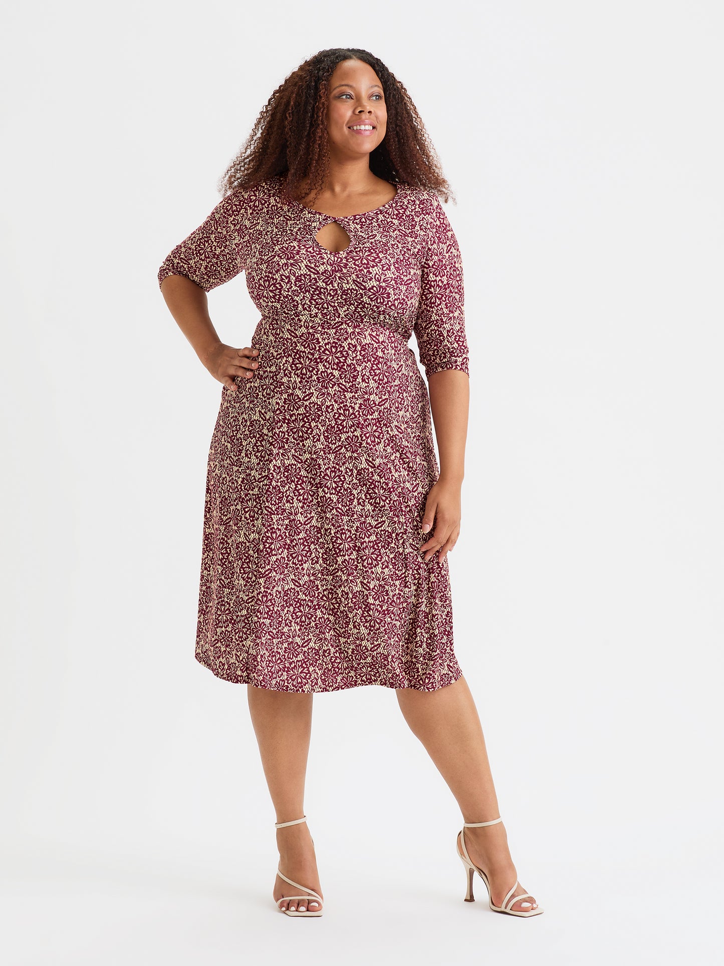 Cheap plus size midi dresses best sale