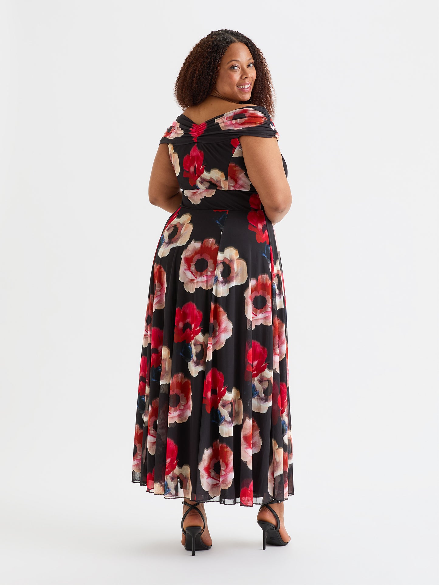 Plus Size Scarlett Jo Off The Shoulder Wrap Maxi Dress