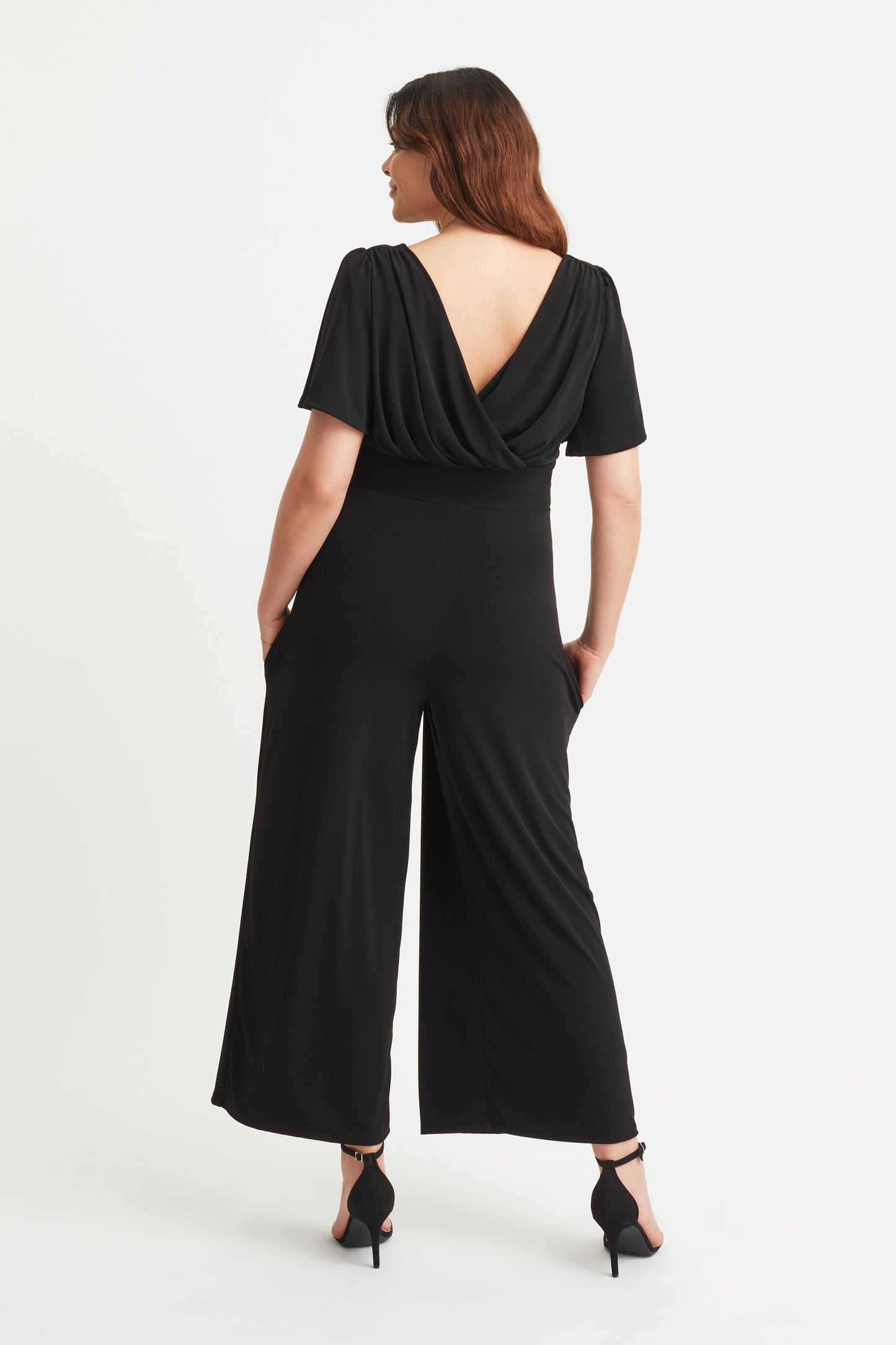 Black Wrap Lounge Jumpsuit