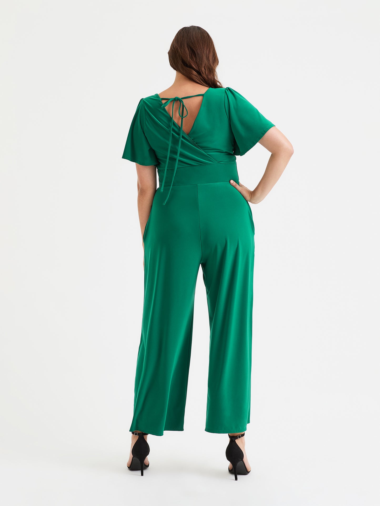 Green Wrap Lounge Jumpsuit