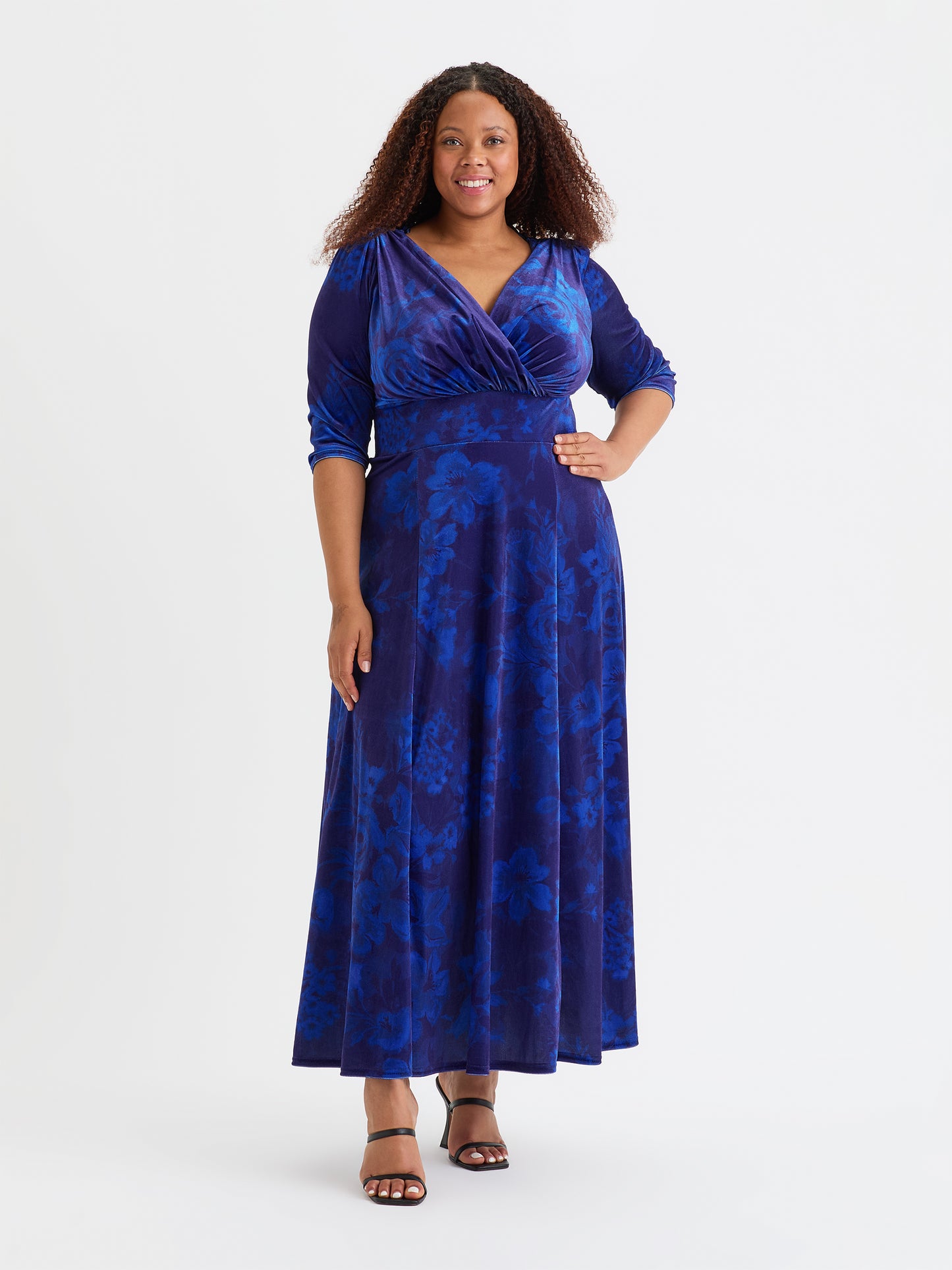 Plus Size Scarlett Jo Velvet Maxi Gown