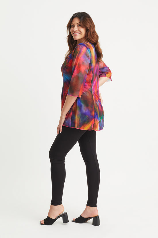 Multi Spray V Neck Tunic