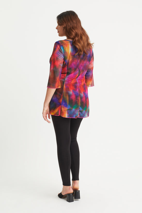 Multi Spray V Neck Tunic